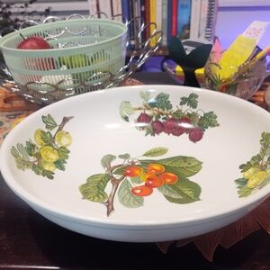 Floral Fruit Design Ceramic Bowl